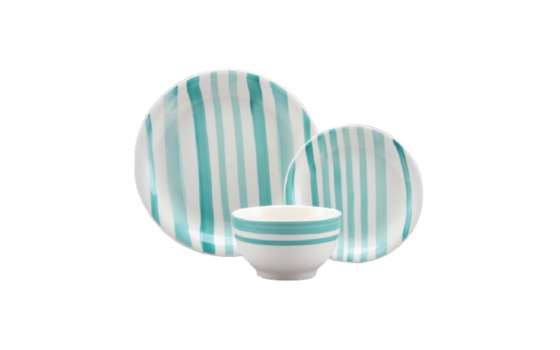 Striped dinner set