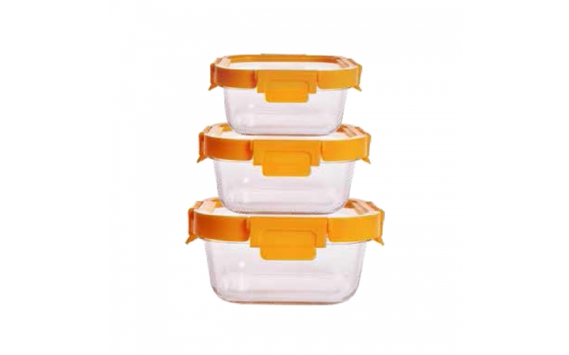 Glass lid container set