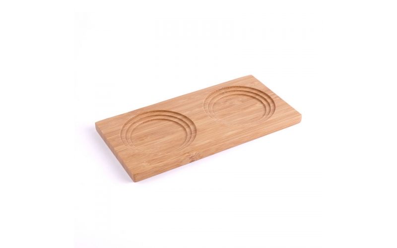 Rectangular 2-hole bamboo mat