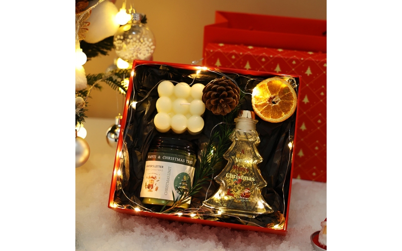 Aroma reed diffuser scented candle gift set
