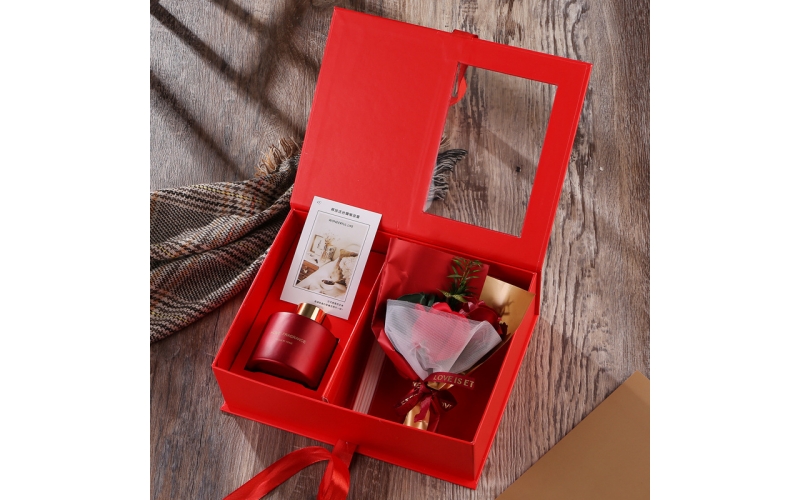 Dried flower and reed diffuser set with gift box