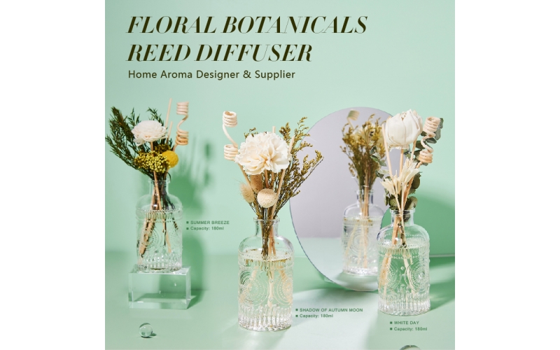 Floral botanicals reed diffuser