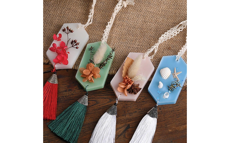 Dried flower aromatherapy wax tablet