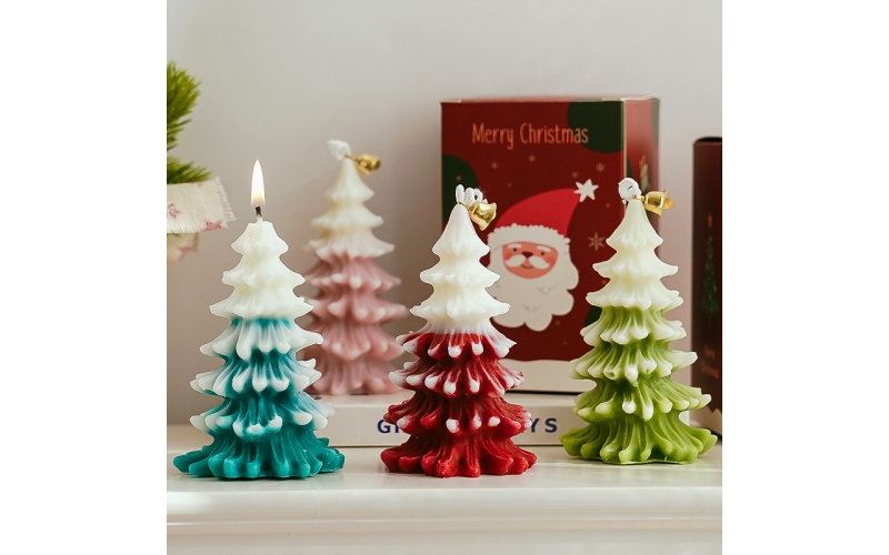 Christmas tree shape candle