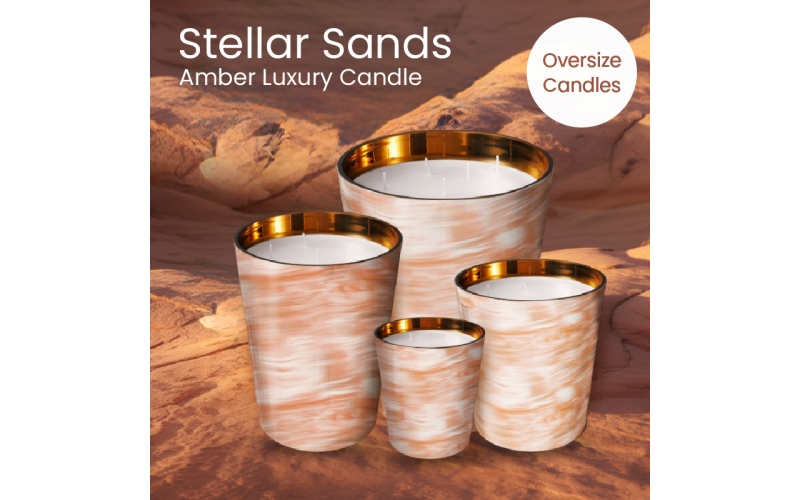 Stellar sands amber luxury candle