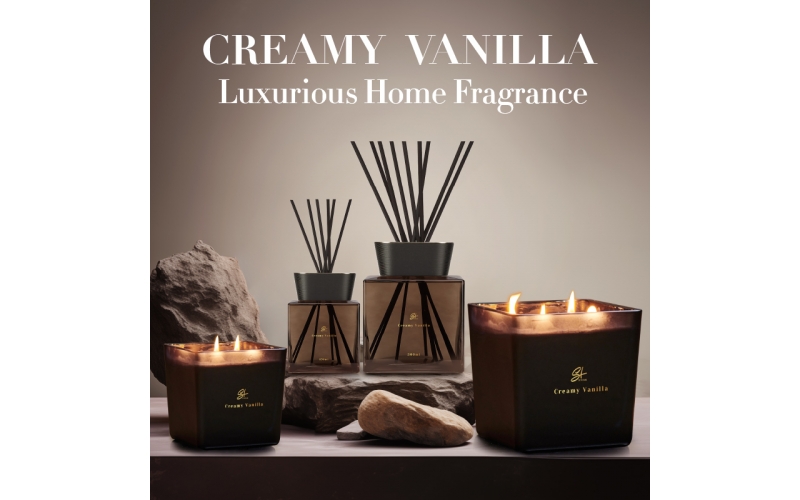 St Future Creamy Vanilla luxurious home fragrance Scente Scented Candle 250g,320g,600g,1000g, 1600g Reed Diffuser 100ml，150ml,200ml,500ml manufacturer industrial,quotation