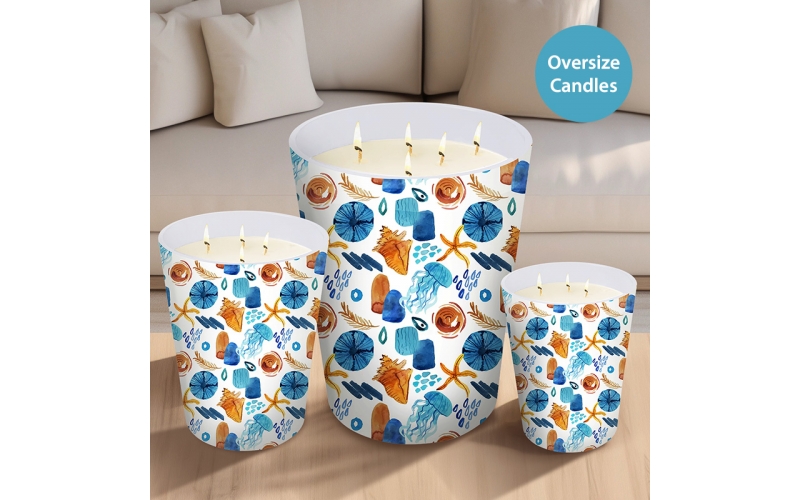 ST FUTURE Oceanic Watercolor Oversize Candles Luxurious scented candles ccsupplier manufacturer